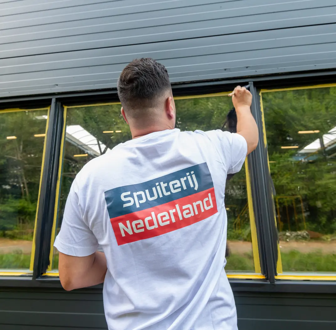 Schilderwerk kozijn bedrijfspand Schilderwerk kozijn bedrijfspand